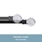Kenney Mfg Kenney Harris 1/2 Petite Cafe Decorative Window Curtain Rod, 28-48, Matte Black KN55950 - alternate 4